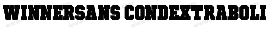 WinnerSans CondExtraBold字体转换